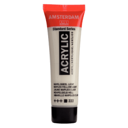 Peinture acrylique en tube - Jaune de Naples clair - 222 - Amsterdam - 20ml