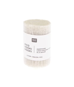 Fil à nouer 6,5 cm - Rico Hooki Hooki - Rico Design Of white