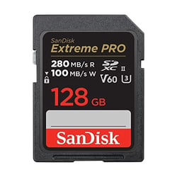 Carte mémoire - SANDISK - Extreme PRO - 128 Go - V60 UHS-II