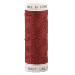 Fil à coudre polyester 100m made in France - rouge piment 246