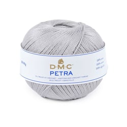 Pelote de laine - 100% coton - Gris - 5415 - DMC - Petra - Grosseur 5