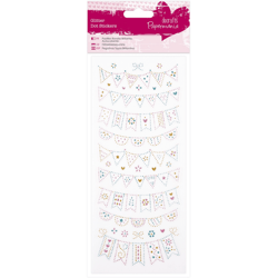 Planche de stickers pailletés à colorier fannions DOCRAFT