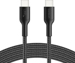 Câble de données BELKIN Gaming - plastique recyclé - 745883925247 - Noir - 2 m