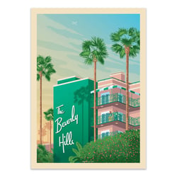 Affiche 50x70 cm - Beverly Hills - Olahoop Travel Posters