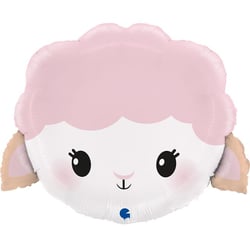 Ballon Aluminium Hélium Géant - Mouton Mignon 48 cm