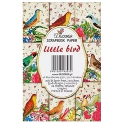 24 mini papiers fantaisis image 7 x 10,8 cm DECORER LITTLE BRID