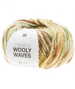 Pelote de laine CREATIVE WOOLY WAVES - Rico Design 04 Vert