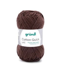 Fil à tricoter COTTON QUICK UNI - Gründl - PPSC - certifié Oeko-Tex 122 Marron