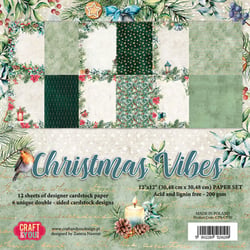 Pochette de 12 feuilles Ambiance de Noël