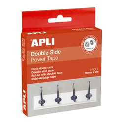 Apli 19184 - Ruban double face EXTRA FORT -  Une bande de 1 m supporte jusqu'à 100 kg