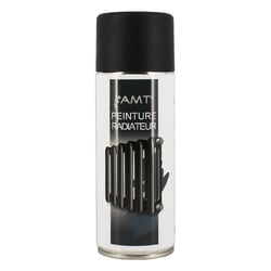 Spray de peinture - Noir mat - Pour radiateur - Décoration - 330ml - AMT