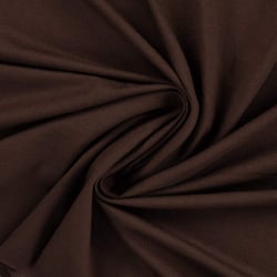 Tissu Jersey Viscose uni Lia Marron foncé