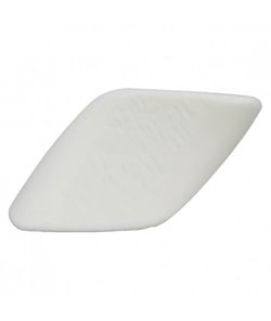 Carte de 2 boutons fantaisies rectangulaire Blanc 34mm - Union Knopf Blanc