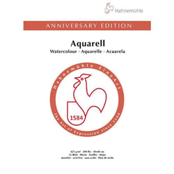 Bloc aquarelle édition anniversaire 425g/m2 15feuilles 30x40cm - Hahnemühle