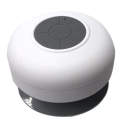 Enceinte Bluetooth Waterproof Kit Mains Libres Iphone Smartphone Tablette Blanc YONIS