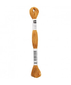 Fil à broder mouliné Uni - Rico Design 242 Marron