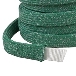 Bobine 20m tresse chinée pour anses de sacs 16mm vert kaki