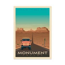 Affiche 30x40 cm - Monument valley - Olahoop Travel Posters