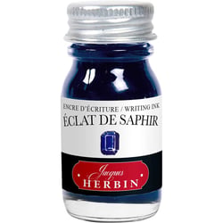 Encre pour stylos plume - Calligraphie - Eclat de saphir - Herbin - Flacon 10ml