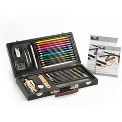 Coffret - Crayons couleurs et graphite - Esquisse et dessin - Initiation - Royal & Langnickel