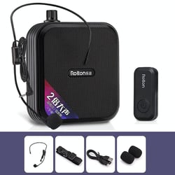 Microphone Bluetooth Sans Fil Amplificateur Audio Puissant 2000m² Blanc Noir YONIS