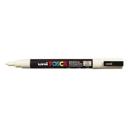 Lot de 12 marqueurs peinture pointe conique fine 0,9 - 1,3 mm - POSCA - Ivoire