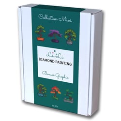 Mini Kit diamond painting Zen – 6 toiles Bonsaï Graphic