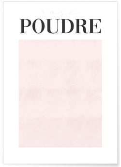 Affiche Rose Poudré | A3 : 29,7x42cm