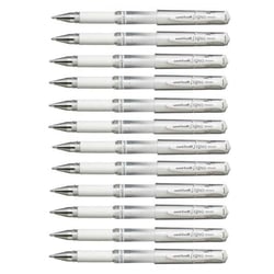 Lot de 12 rollers encre gel Uni-Ball Signo Broad UM153