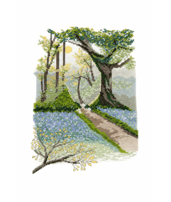Kit point de croix Paysage printannier – DMC Multicolore