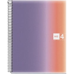Cahier - A4 - Petits carreaux - Spirale - 120 pages - Couverture polypro - Miquelrius