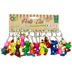 1 Porte-Clé Animal en Bois