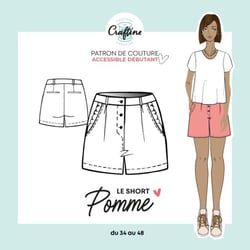 Patron Craftine Short Pomme - Format Papier