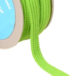 Galon quatre cordons 15mm vert anis au mètre