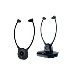 2 Casques Tv Sans Fil Stéthoscopiques - Cgv DOLFINDUO-ONYX