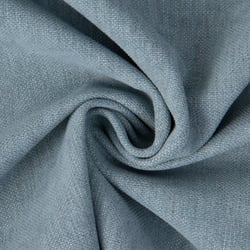 Tissu Lin d'ameublement toucher velours et envers antidérapant uni Bleu céladon