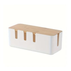 Grande Boîte de Rangement Cache-Câbles pour Chargeurs et Multiprises