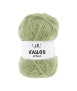 Pelote de laine AVALON – Lang Yarns - Laine mérinos extrafine Superwash - Douceur mystique & tenue structurée 0044 Vert