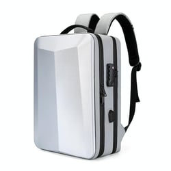 Sac À Dos Ordinateur 15.6 Pouces Argent Sécurité USB Étanche Anti-Vol YONIS