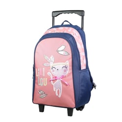Sac à dos à roulettes Lili Lou Chat Rose – BAGTROTTER