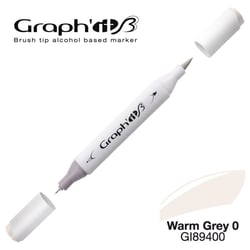 Graph'It - Marqueur manga à l'alcool Graph'it Brush 9400 Warm Grey 0