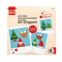 Origami Noël 16 personnages à créer 15,2 x 15,2 cm