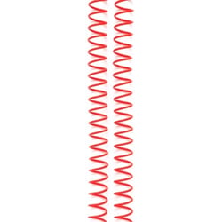 4 spirales de reliure rouge 1,58 cm - We R