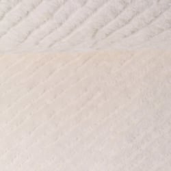 Tissu Fausse fourrure Frigg uni  Blanc