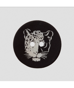 Bouton nacre Léopard 2 trous 23mm - Prym Noir