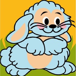 LUC - Kit canevas Soudan Lapin 20x20cm