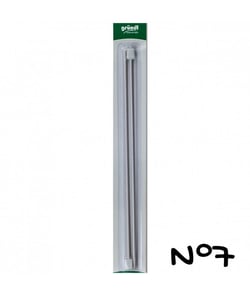 Aiguilles à tricoter en aluminium 36 cm N° 5 à 9 - Gründl 7 Gris