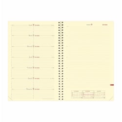 NOTE 24 S PRESTIGE FR Recharge - 16x24 cm - Semainier - 12 mois et 1/2 de mi-décembre à décembre