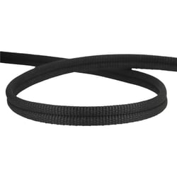 Double cordon 9mm noir au mètre
