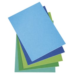 Coupon de Feutrine autocollant Bleu vert 5 pièces